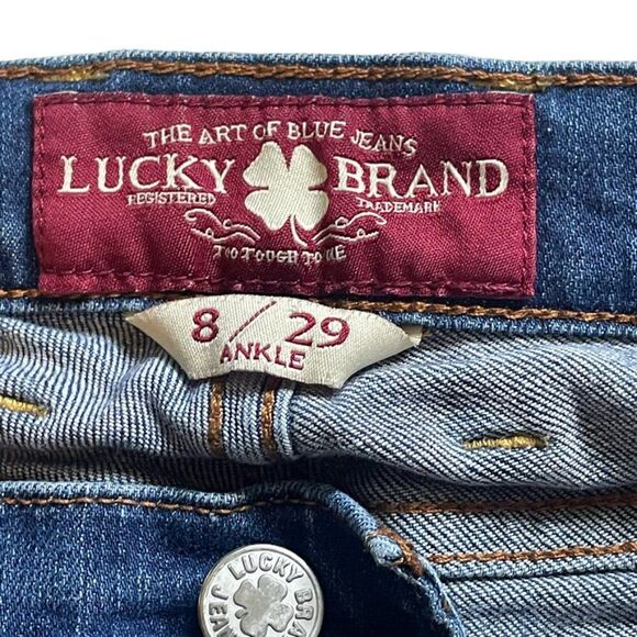 Lucky Brand Blue Denim Sofia Straight Ankle Jeans, size 8/29 - Picture 6 of 9